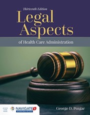 Cover of Legal aspects of health care administration by George D. Pozgar