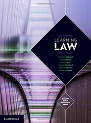Cover of Learning Law by Anthony Marinac