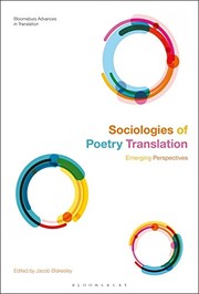 Cover of Sociologies of Poetry Translation by Jacob Blakesley