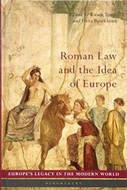 Front cover of Roman Law and the Idea of Europe by Kaius Tuori