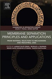 Front cover of Membrane Separation Principles and Applications by Ahmad Fauzi Ismail