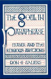 Front cover of The soul in paraphrase by Don E. Saliers