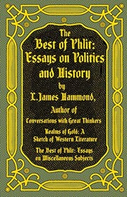 Front cover of The Best of Phlit by L. James Hammond
