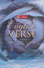 Front cover of Collins Book of English Verse by Unknown