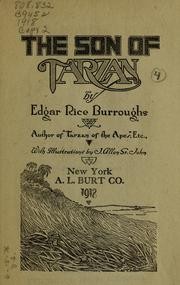 Front cover of The Son of Tarzan by Edgar Rice Burroughs