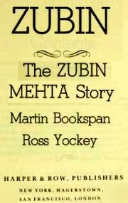 Cover of Zubin by Martin Bookspan