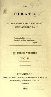 Cover of The pirate by Sir Walter Scott
