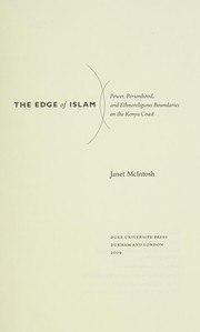 Front cover of The edge of Islam by Janet McIntosh