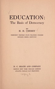 Cover of Education by Henry Hardin Cherry