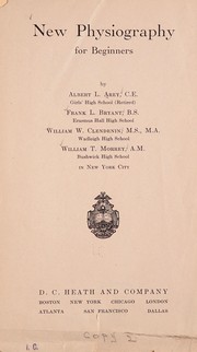 Cover of New physiography for beginners by Albert Llewellyn Arey