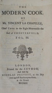 Front cover of The modern cook by Vincent La Chapelle