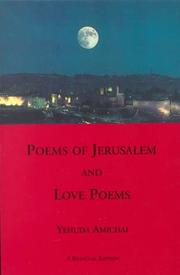 Cover of Poems of Jerusalem ; and, Love poems by Yehuda Amichai
