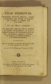 Cover of Atlas elementar by Francisco Vazquez