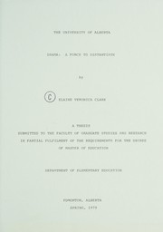 Cover of Drama by Elaine Veronica Clark