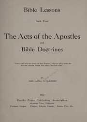 Front cover of The Acts of the apostles and Bible doctrines ... by Alma Estelle Baker McKibbin