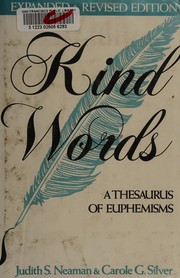 Cover of Kind words by Judith S. Neaman