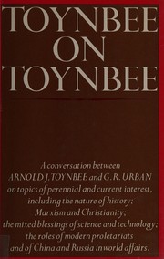 Front cover of Toynbee on Toynbee by Arnold J. Toynbee