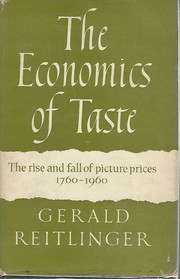 Front cover of The Economics of Taste by Gerald Reitlinger