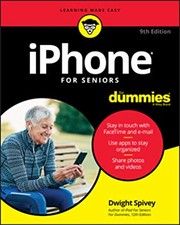 Front cover of iPhone for Seniors for Dummies by Dwight Spivey