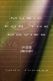 Front cover of Music for the movies by Tony Thomas
