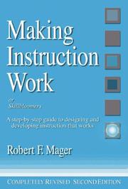 Cover of Making instruction work, or, Skillbloomers by Robert Frank Mager