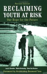 Front cover of Reclaiming youth at risk by Larry K. Brendtro