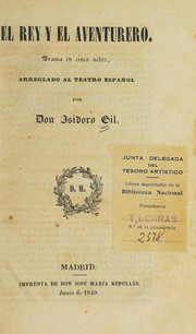 Cover of El rey y el aventurero by Isidoro Gil y Baus
