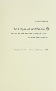 Front cover of An empire of indifference by Martin, Randy