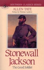 Cover of Stonewall Jackson by Allen Tate