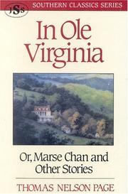 Cover of In ole Virginia by Thomas Nelson Page
