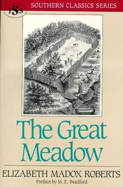 Front cover of The great meadow by Elizabeth Madox Roberts