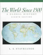 Front cover of The world since 1500 by Leften Stavros Stavrianos