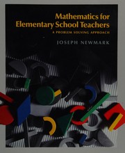 Cover of Mathematics for elementary school teachers by Joseph Newmark