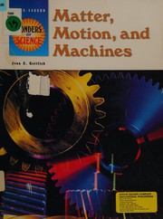 Cover of Matter Motion & Machines 1996 (Wonders of Science) by Joan S. Gottlieb
