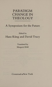 Front cover of Paradigm change in theology by Hans Küng