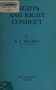 Front cover of Rights and right conduct by A. I. Melden