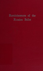 Cover of Reminiscences of the Russian ballet by Alexandre Benois