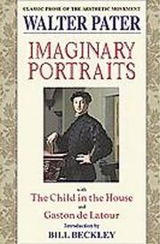 Cover of Imaginary portraits by Walter Pater