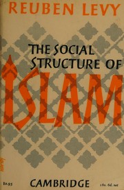 Front cover of The social structure of Islam by Reuben Levy
