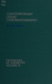 Front cover of Contemporary liquid chromatography by Raymond P. W. Scott