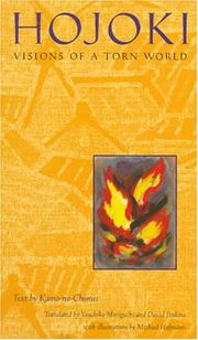 Cover of Hōjōki by Chōmei Kamo