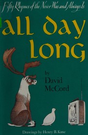 Cover of All day long by David Thompson Watson McCord