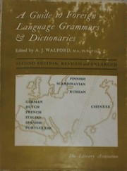 Front cover of A guide to foreign language grammars and dictionaries by A. J. Walford