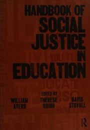 Front cover of Handbook of Social Justice in Education by William C Ayers