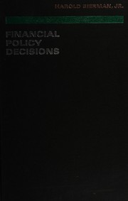 Front cover of Financial policy decisions by Harold Bierman
