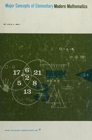 Cover of Major concepts of elementary modern mathematics by Lola June May