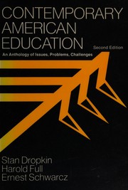 Front cover of Contemporary American education by Stan Dropkin