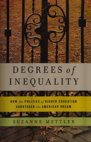 Front cover of Degrees of inequality by Suzanne Mettler