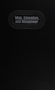 Front cover of Man, education, and manpower by Grant Venn