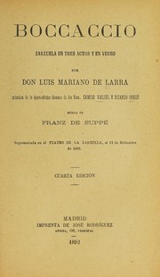 Cover of Boccaccio by Franz von Suppé